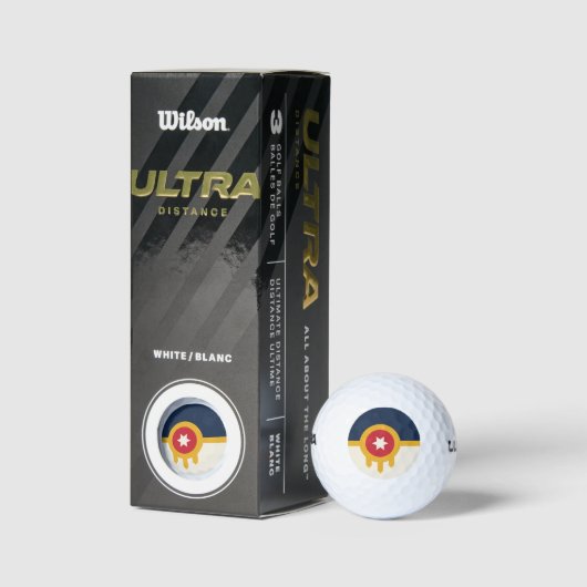 Wilson Golf Ball met vlag van Tulsa, Oklahoma Golfballen (Verpakking)