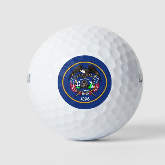 Wilson Golf Ball met vlag van Utah Golfballen (Voorkant)