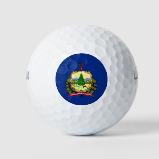 Wilson Golf Ball met vlag van Vermont Golfballen (Voorkant)