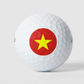 Wilson Golf Ball met vlag van Vietnam Golfballen (Voorkant)