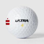 Wilson Golf Ball met vlag van Washington DC Golfballen (Logo)