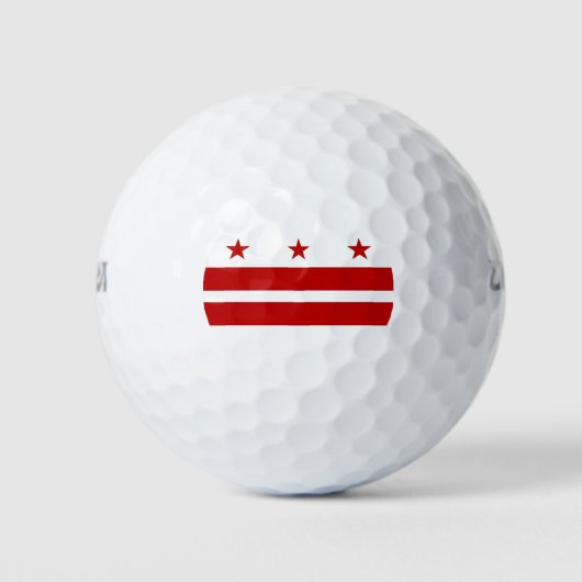 Wilson Golf Ball met vlag van Washington DC Golfballen (Voorkant)