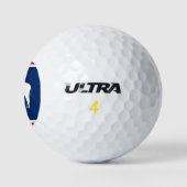 Wilson Golf Ball met vlag van Wyoming State Golfballen (Logo)