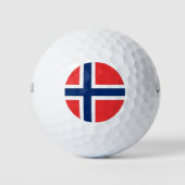 Wilson Golf Ball with flag of Norway Golfballen (Voorkant)