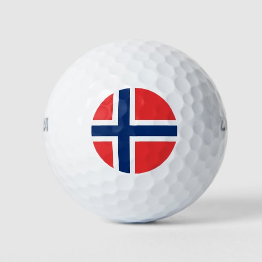 Wilson Golf Ball with flag of Norway Golfballen (Voorkant)