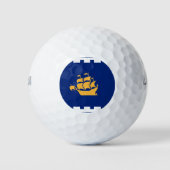 Wilson Golf Ball with flag of Quebec City Golfballen (Voorkant)