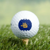 Wilson Golf Ball with flag of Quebec City Golfballen (Insitu Shirt)
