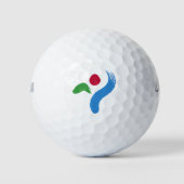 Wilson Golf Ball with flag of Seoul, South Korea Golfballen (Voorkant)