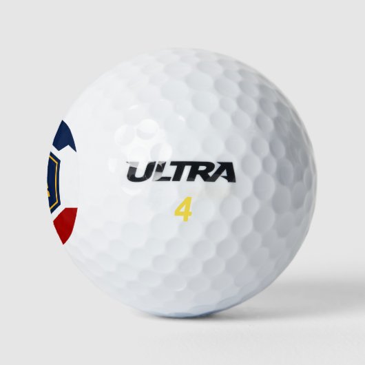 Wilson Golf Ball with flag of Utah, USA Golfballen (Logo)