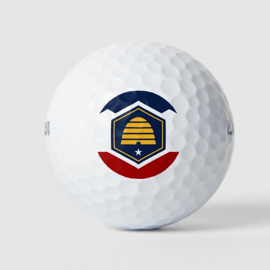 Wilson Golf Ball with flag of Utah, USA Golfballen (Voorkant)