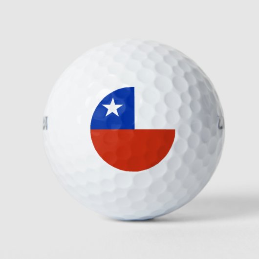 Wilson golfbal met vlag van Chili Golfballen (Voorkant)