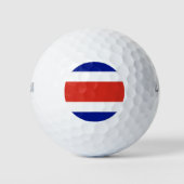 Wilson golfbal met vlag van Costa Rica Golfballen (Voorkant)