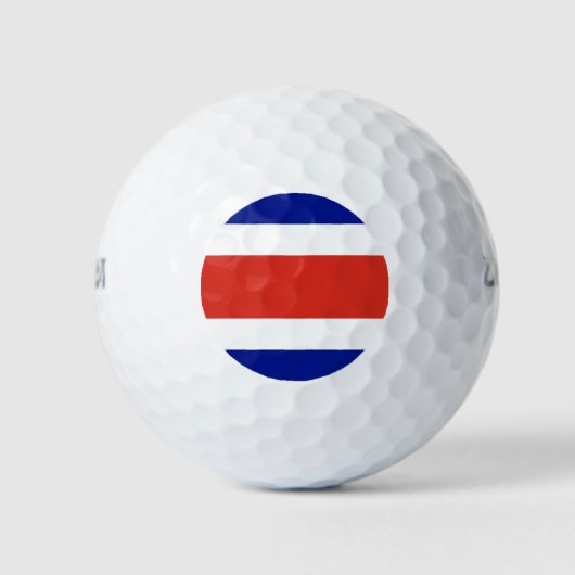 Wilson golfbal met vlag van Costa Rica Golfballen (Voorkant)