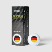 Wilson golfbal met vlag van Duitsland Golfballen (Verpakking)