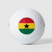 Wilson-golfbal met vlag van Ghana Golfballen (Voorkant)