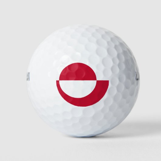 Wilson golfbal met vlag van Groenland Golfballen (Voorkant)