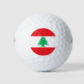 Wilson golfbal met vlag van Libanon Golfballen (Voorkant)