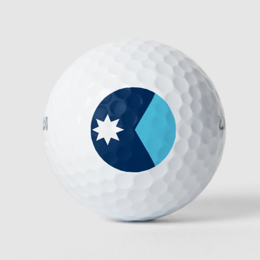 Wilson-golfbal met vlag van Minnesota, VS Golfballen (Voorkant)