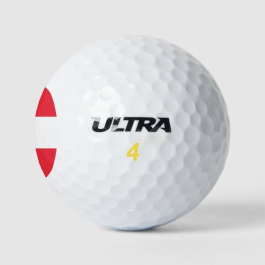 Wilson golfbal met vlag van Oostenrijk Golfballen (Logo)