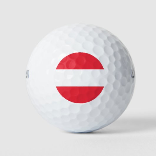 Wilson golfbal met vlag van Oostenrijk Golfballen (Voorkant)