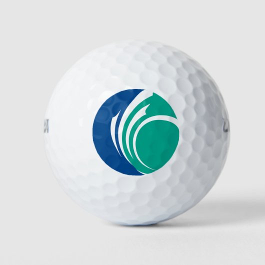 Wilson-golfbal met vlag van Ottawa, Canada Golfballen (Voorkant)