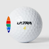 Wilson golfbal met vlag van St. Petersburg Golfballen (Logo)