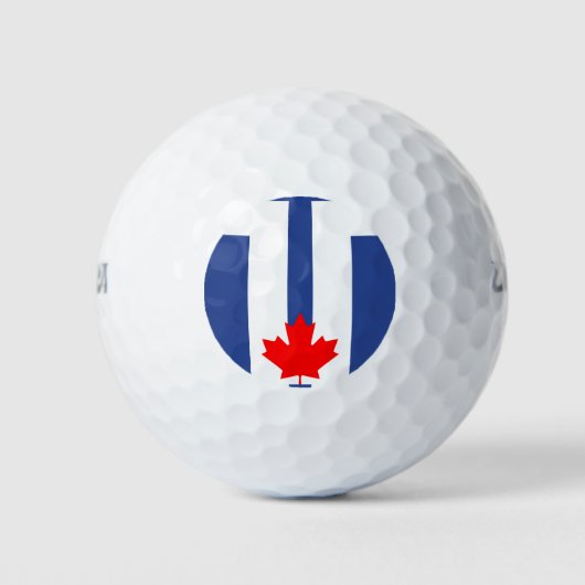Wilson-golfbal met vlag van Toronto Golfballen (Voorkant)