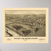 Wilson & Mendelssohn, PA Panoramic Map - 1902 Poster (Voorkant)