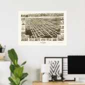 Wilson, NC Panoramic Map - 1908 Poster (Thuiskantoor)