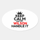 WILSON OVALE STICKER (Voorkant)