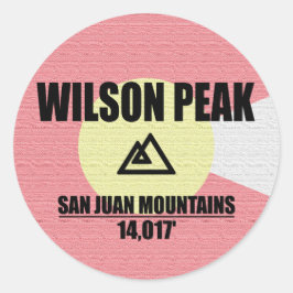 Wilson Peak Ronde Sticker