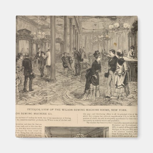 Wilson Sewing Machine Company Magneet (Voorkant)