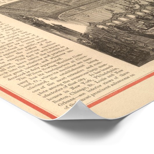 Wilson Sewing Machine Company Poster (Hoek)