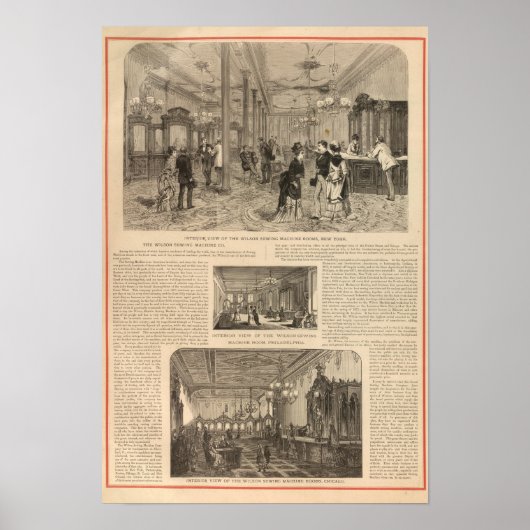 Wilson Sewing Machine Company Poster (Voorkant)