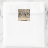 Wilson Sewing Machine Company Vierkante Sticker (Tas)