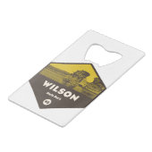 Wilson State Park Kansas Creditkaart Flessenopener (Achterkant Gekanteld)