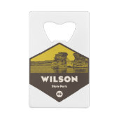 Wilson State Park Kansas Creditkaart Flessenopener (Achterkant)
