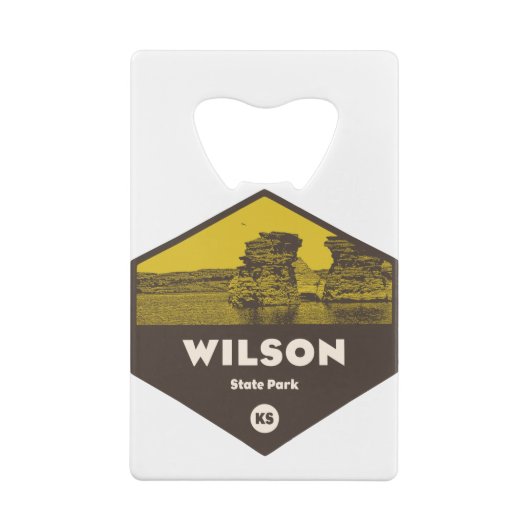 Wilson State Park Kansas Creditkaart Flessenopener (Achterkant)