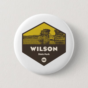 Wilson State Park Kansas Ronde Button 5,7 Cm