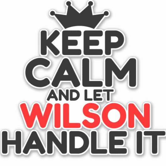 WILSON STICKER (Voorkant)