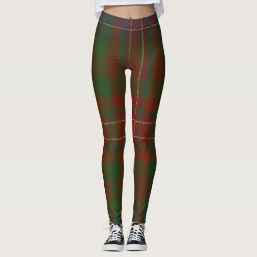 Wilson Tartan Clan Plaid Leggings (Voorkant)