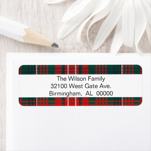 Wilson Tartan Pset Return Label (Insitu)