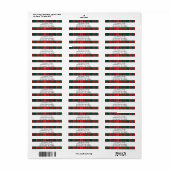 Wilson Tartan Pset Return Label (Full Sheet)