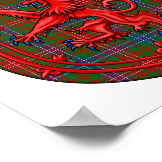 Wilson Tartan Scottish Play Lion Rampant Poster (Hoek)
