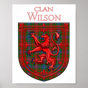 Wilson Tartan Scottish Play Lion Rampant Poster