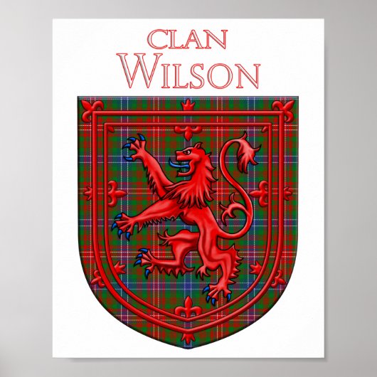 Wilson Tartan Scottish Play Lion Rampant Poster (Voorkant)