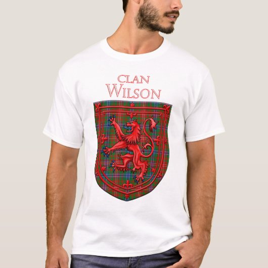 Wilson Tartan Scottish Play Lion Rampant T-shirt (Voorkant)