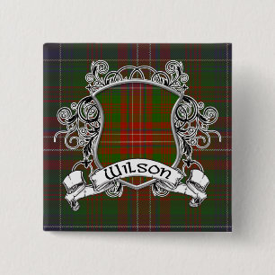 Wilson Tartan Shield Vierkante Button 5,1 Cm