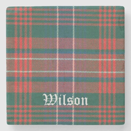 Wilson, Wilson Scottish Tartan Stenen Onderzetter (Voorkant)