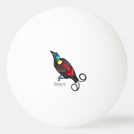 Wilson's paradijsvogel stripfiguur  pingpongbal (Voorkant)
